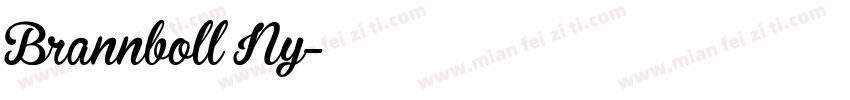 Brannboll Ny字体转换